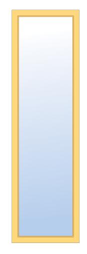 Sauna glasvenster model 1 bronce