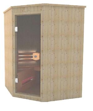 Infrarood cabine Direct Heat 150  150 hoekcabine